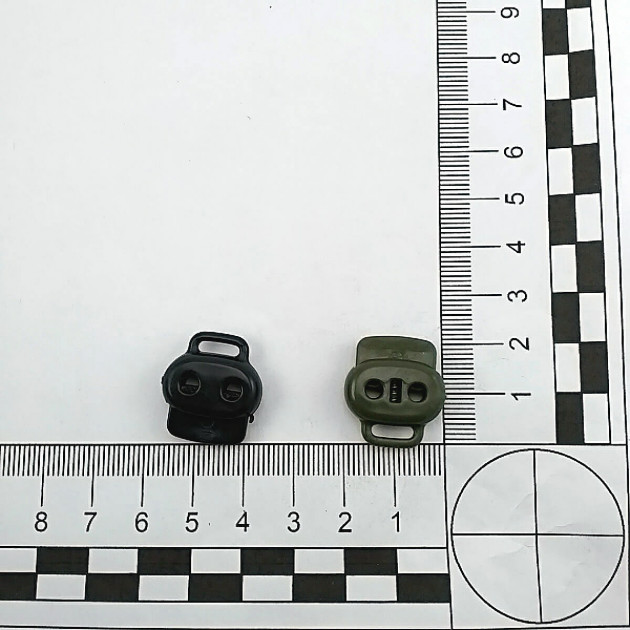 Plastic Stopper 3 mm Hole Diameter Two Hole Top Press - Bottom Bridge H003521