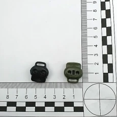 Plastik Stoper 3 mm Delik Çaplı İki Delikli Üstten Basmalı - Alttan Köprülü H003521