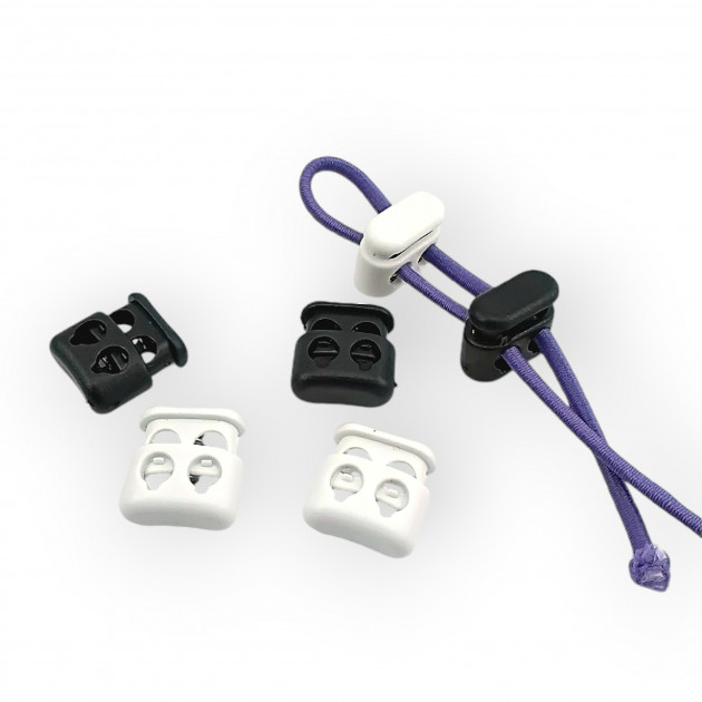 Top Press Stopper Two Hole Plastic Stopper 4.5 mm Hole Diameter H004413