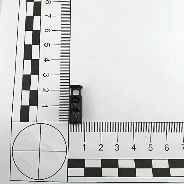 Two Hole 4 mm Hole Diameter Top Press Plastic Stopper - Plain Model H004416