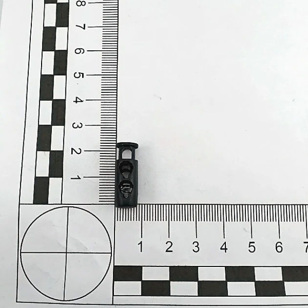 Two Hole 4 mm Hole Diameter Top Press Plastic Stopper - Plain Model H004416