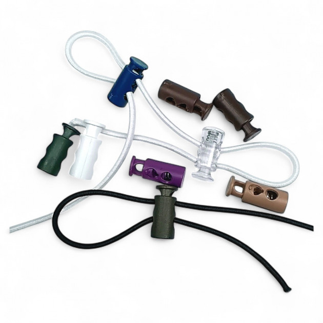 Two Hole 4 mm Hole Diameter Top Press Plastic Stopper - Plain Model H004416