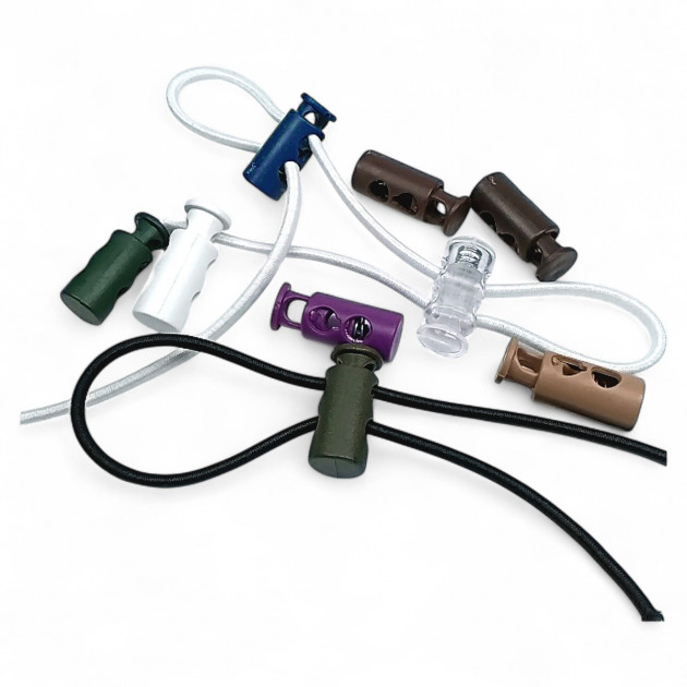 Two Hole 4 mm Hole Diameter Top Press Plastic Stopper - Plain Model H004416