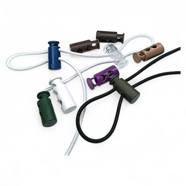 Two Hole 4 mm Hole Diameter Top Press Plastic Stopper - Plain Model H004416