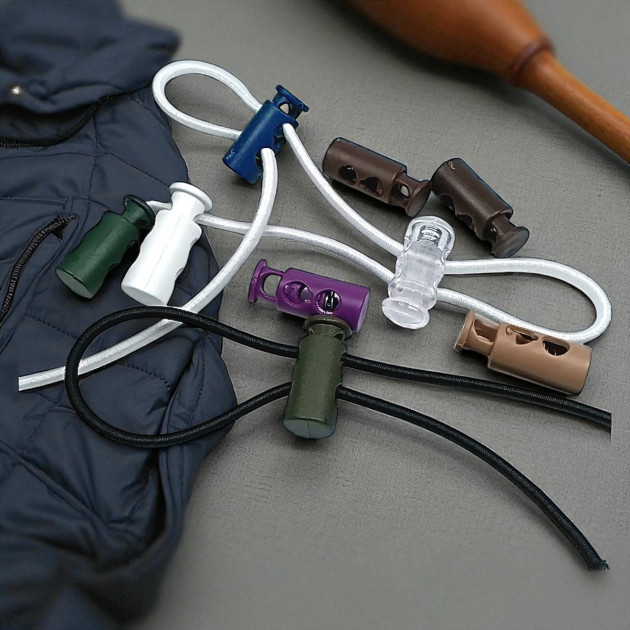 Two Hole 4 mm Hole Diameter Top Press Plastic Stopper - Plain Model H004416