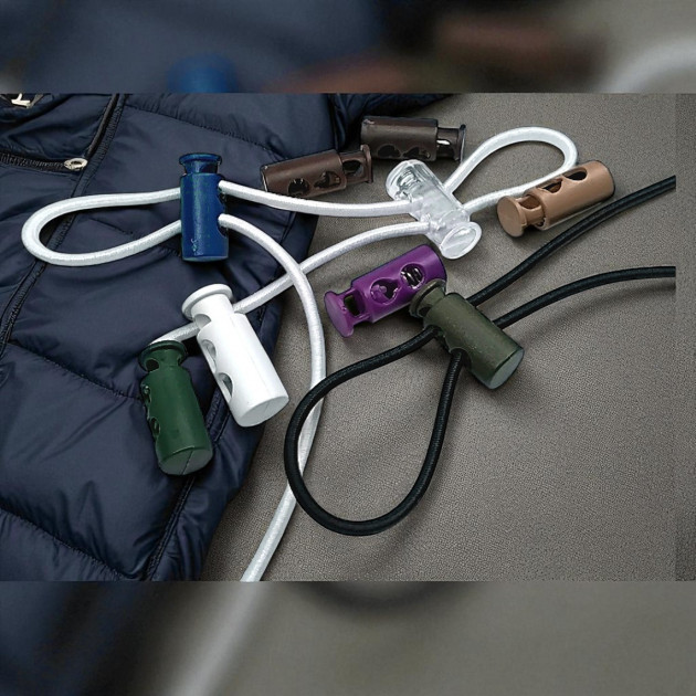 Two Hole 4 mm Hole Diameter Top Press Plastic Stopper - Plain Model H004416