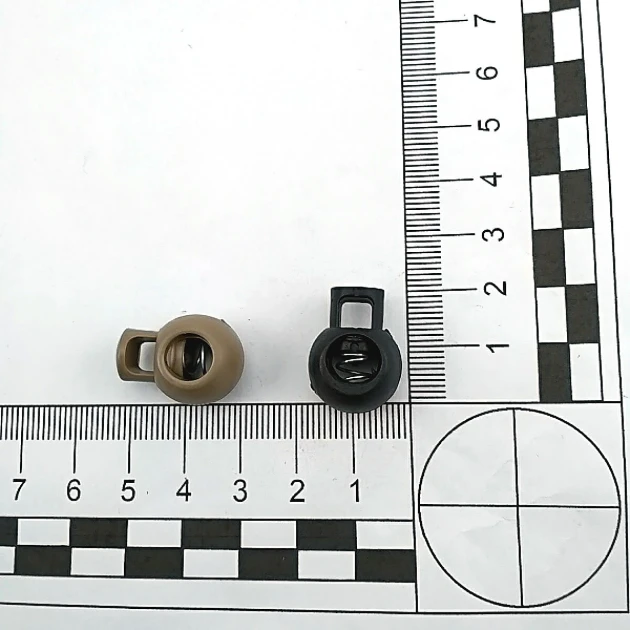 Plastik Stoper 5,5 mm Kordon Girişli Tek Delikli (500 Ad/Paket)  H005001