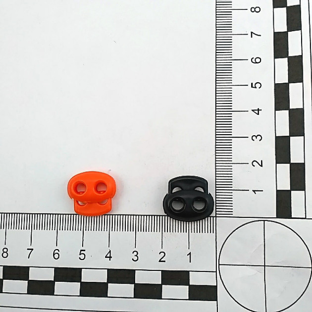 Plastic Stopper Two Hole 4 mm Hole Diameter Top Press H005005