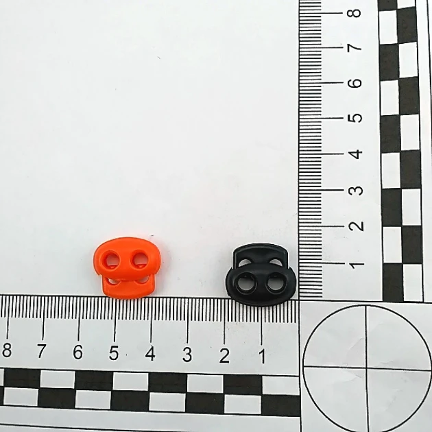Plastic Stopper Two Hole 4 mm Hole Diameter Top Press H005005