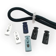 Plastic Stopper Long Model Stopper with Two Holes 4 mm Hole Diameter - Top Press H005009