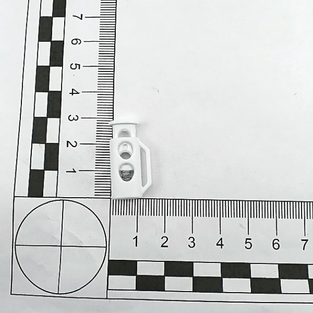 Plastic Stopper 4.5 mm Hole Diameter Top Press Two Hole - Side Bridge H005035