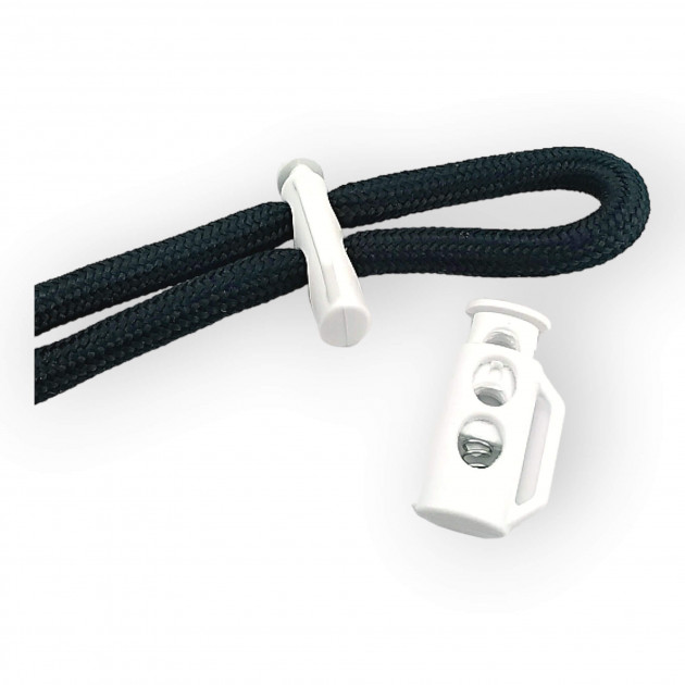 Plastic Stopper 4.5 mm Hole Diameter Top Press Two Hole - Side Bridge H005035