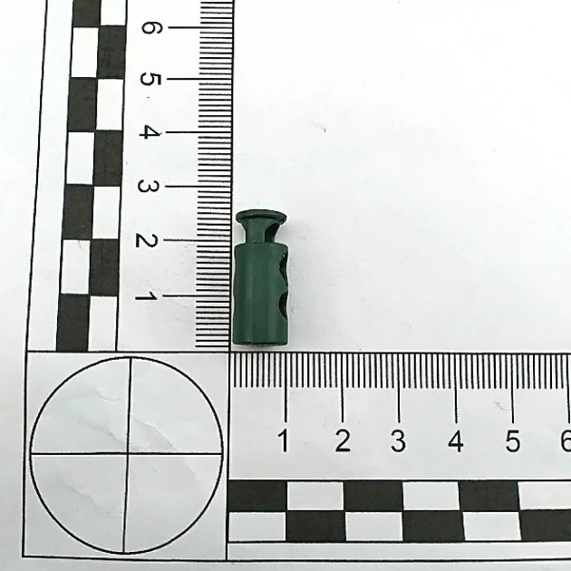 Plastic Stopper Long Model Stopper with Two Holes 5 mm Hole Diameter - Top Press H005036