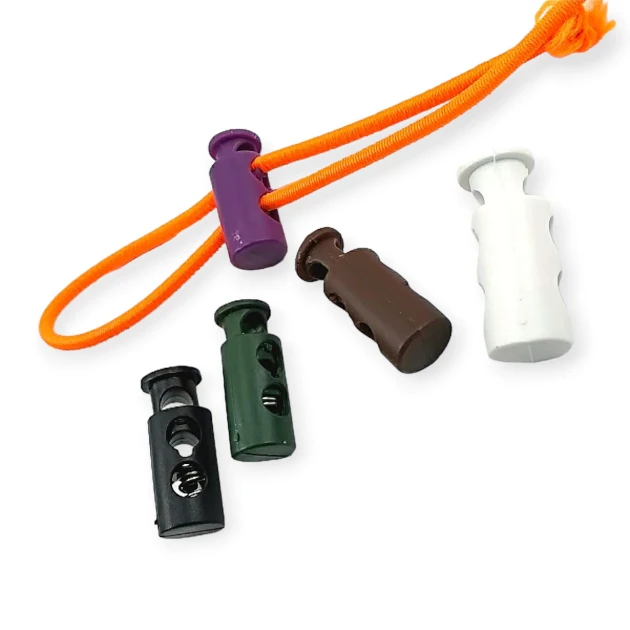 Plastic Stopper Long Model Stopper with Two Holes 5 mm Hole Diameter - Top Press H005036