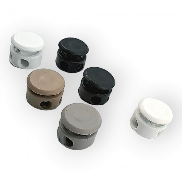 Mine Stopper Two Hole Plastic Stopper 4 mm Hole Diameter - Top Press H005043