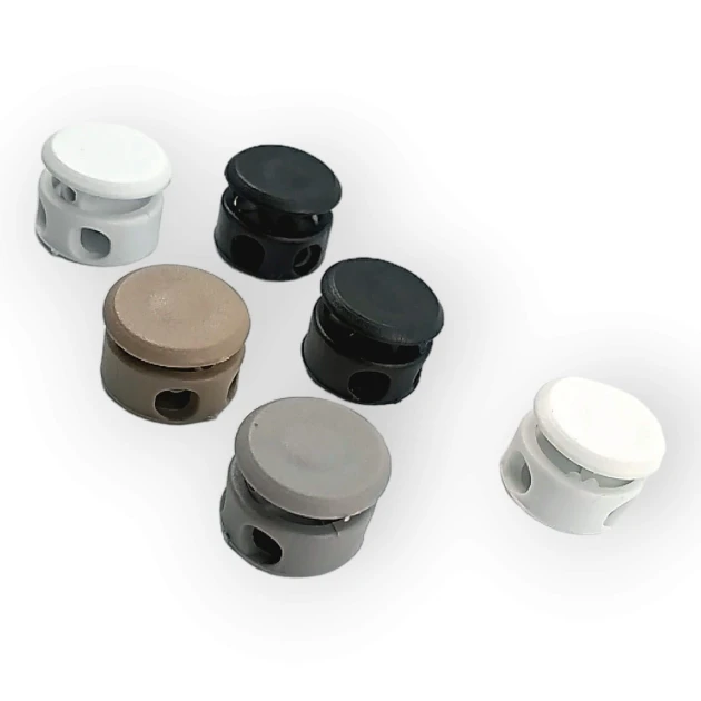 Mine Stopper Two Hole Plastic Stopper 4 mm Hole Diameter - Top Press H005043