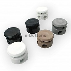 Plastik Stoper İki Delikli 4 mm Delik Çaplı Mayın Stoper - Üstten Basmalı H005043