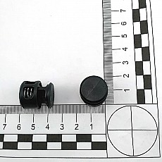 Mine Stopper Two Hole 6 mm Hole Diameter Plastic Stopper - Top Press H005045