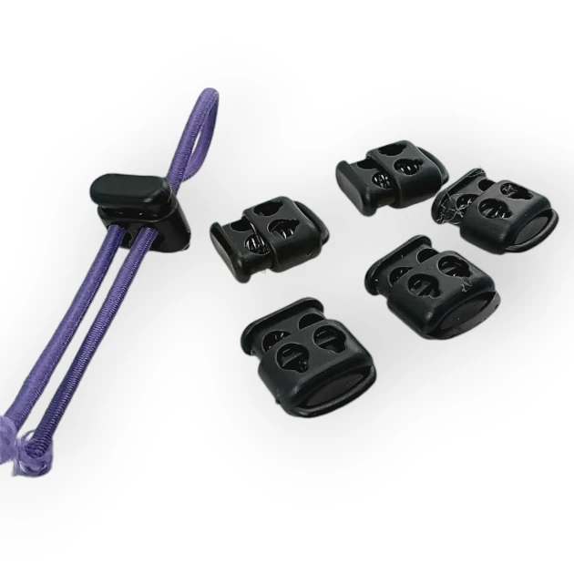 Plastic Stopper Two Hole 4 mm Hole Diameter Top Press - Bottom Bridge H005047