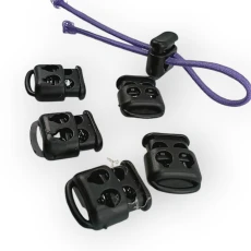 Plastic Stopper Two Hole 4 mm Hole Diameter Top Press - Bottom Bridge H005047