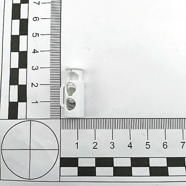 Plastic Stopper 6 mm Hole Diameter Bigger Model Two Holes Top Press - Side Bridge H005048