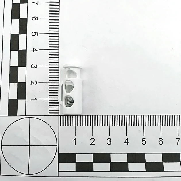 Plastic Stopper 6 mm Hole Diameter Bigger Model Two Holes Top Press - Side Bridge H005048