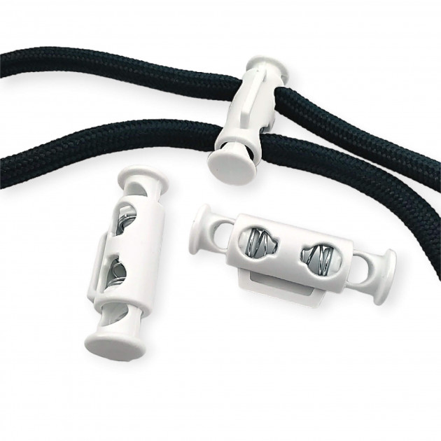 Plastic Stopper Bigger Model Two Holes 6 mm Hole Diameter Pressing from Top - Bottom - Side Bridge H005049