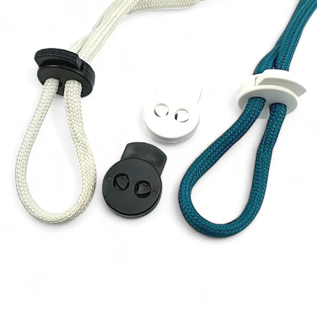 Two Hole 6 mm Hole Diameter Plastic Stopper Top Press - Circile Model Stopper H008023B