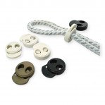 Circile Model Stopper - Two Hole Plastic Stopper 5 mm Hole Diameter Top Press H008023K