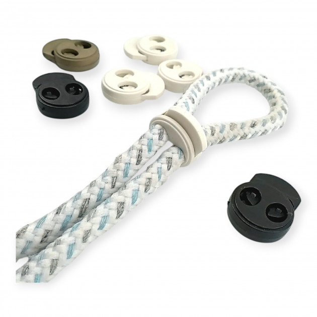 Circile Model Stopper - Two Hole Plastic Stopper 5 mm Hole Diameter Top Press H008023K