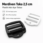 Merdiven Toka 2,5 cm Plastik Askı Ayar Tokası Çanta ve Kayış Tokası H002610
