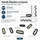 Askı Ayar Tokası 2,5 cm Plastik Dikdörtgen Toka H002820, siyah renk, çanta ve kemer projeleri için ideal, dayanıklı ve hafif