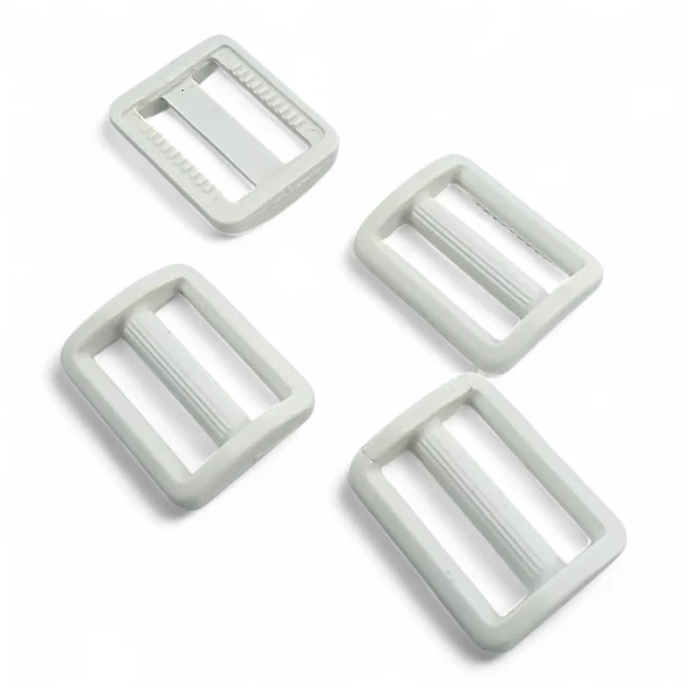 2 cm - 0,79" Plastic Strap Adjustment Buckle Lightly Curved H002909