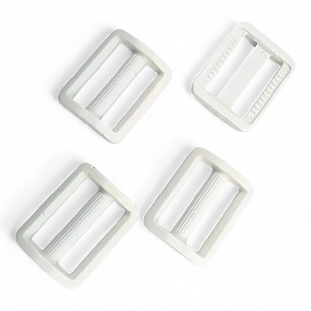 2 cm - 0,79" Plastic Strap Adjustment Buckle Lightly Curved H002909