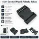 4 cm / 1.57 in Snap Bandolier Buckle Snap Plastic Buckle H005503 for bags, shoes, and textile products