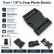 4 cm / 1.57 in Snap Bandolier Buckle Snap Plastic Buckle H005503 for bags, shoes, and textile products