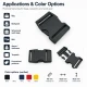 4 cm / 1.57 in Snap Bandolier Buckle Snap Plastic Buckle H005503 for bags, shoes, and textile products