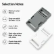 Snap Plastic Buckle 3 cm / 1.18 in for bags and accessories