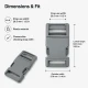 Snap Plastic Buckle 3 cm / 1.18 in for bags and accessories
