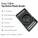 Plastic Bandolier Buckle 30 mm / 1.18 in Top Button Plastic Buckle for Tactical Gear and Outdoor Accessories
