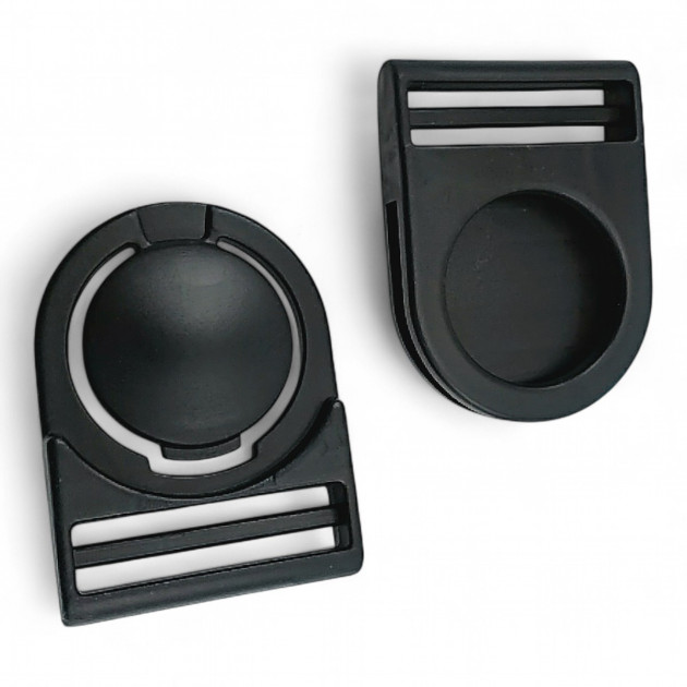 3 cm Top Button Plastic Bandolier Buckle H007012