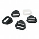 1.5 cm  -0,60" Bag Strap Adjustment Buckle Plastic Ladder Buckle H008013