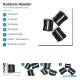 4 cm / 1.57 in Plastic Ladder Lock Strap Adjuster Buckle for Bags and Webbing