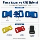Snap Plastic Buckle 1 cm / 0.4 in for bags, shoes, and textile products