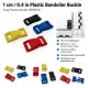 Snap Plastic Buckle 1 cm / 0.4 in for bags, shoes, and textile products