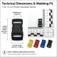 Snap Plastic Buckle 1 cm / 0.4 in for bags, shoes, and textile products