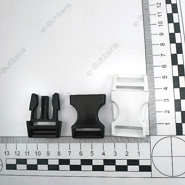 2 cm Snap-On Plastic Buckle Plastic Bandolier Buckle H009074