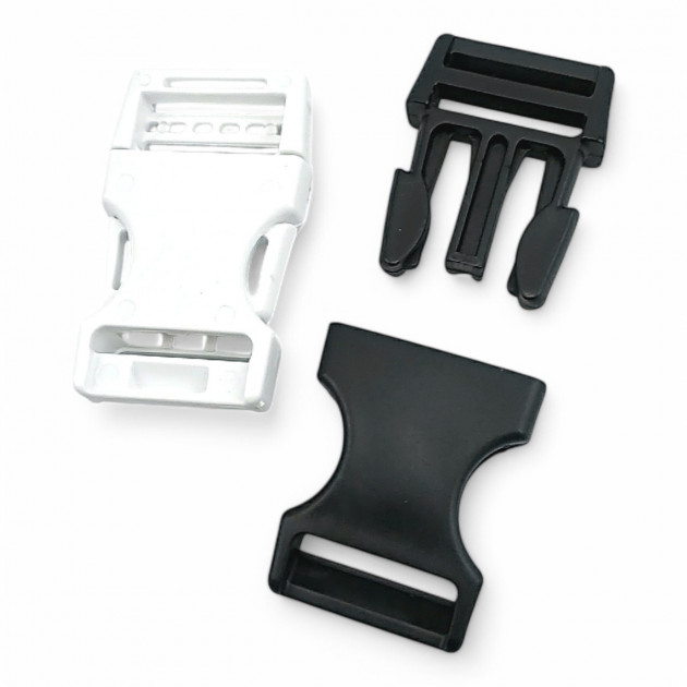 2 cm Snap-On Plastic Buckle Plastic Bandolier Buckle H009074