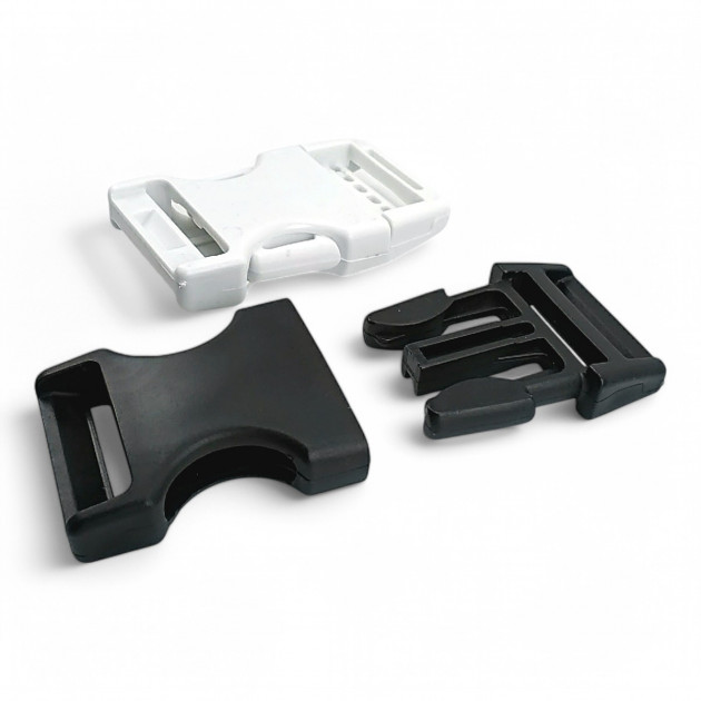 2 cm Snap-On Plastic Buckle Plastic Bandolier Buckle H009074