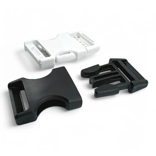 2 cm Snap-On Plastic Buckle Plastic Bandolier Buckle H009074